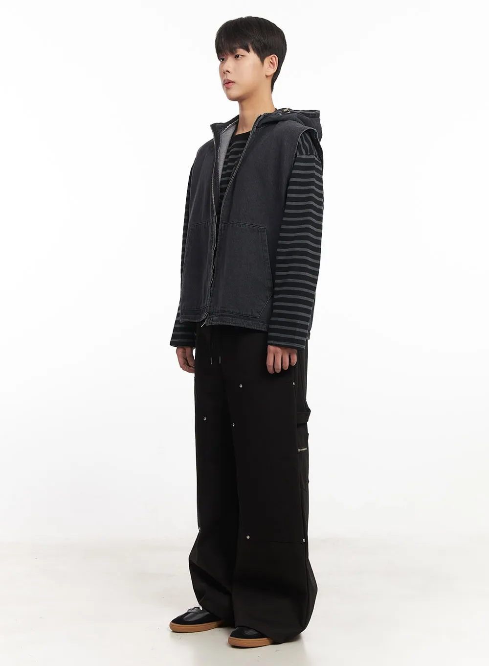 Men's Urban Denim Hooded Vest IM528