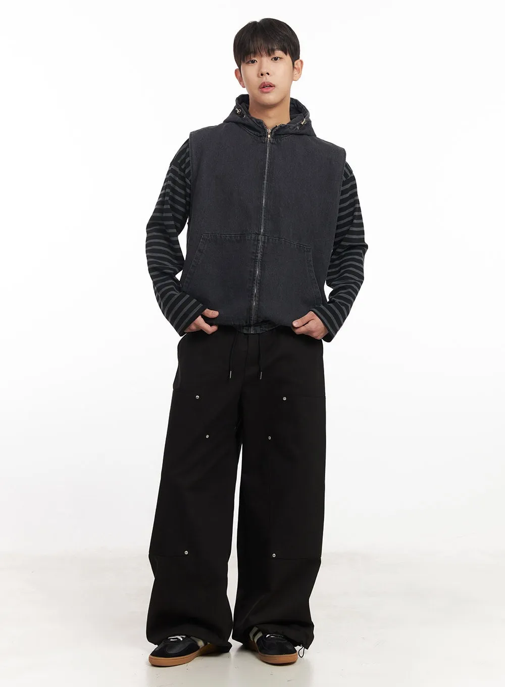 Men's Urban Denim Hooded Vest IM528