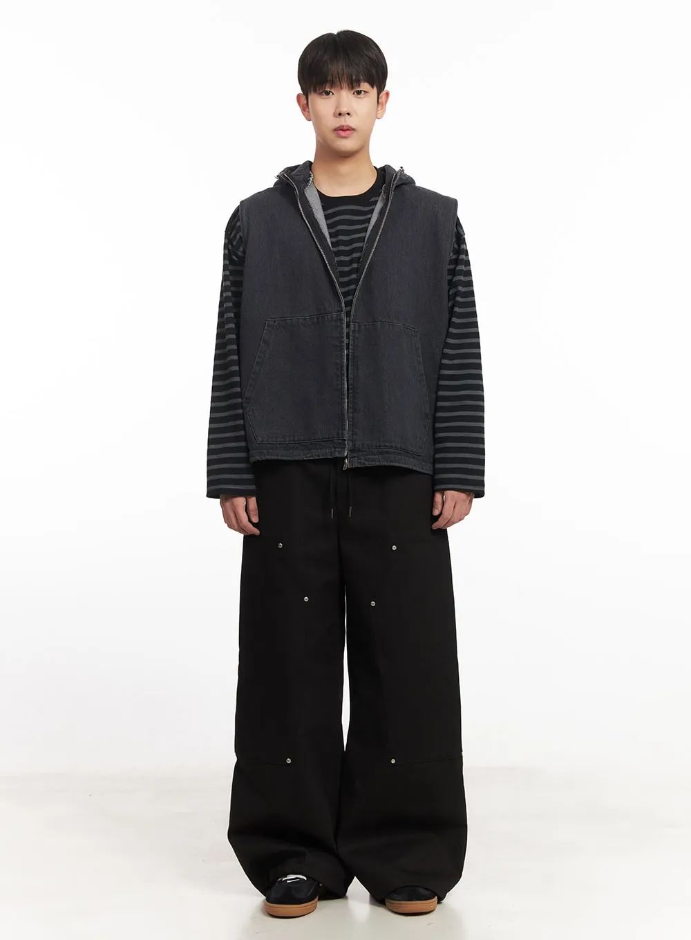 Men's Urban Denim Hooded Vest IM528