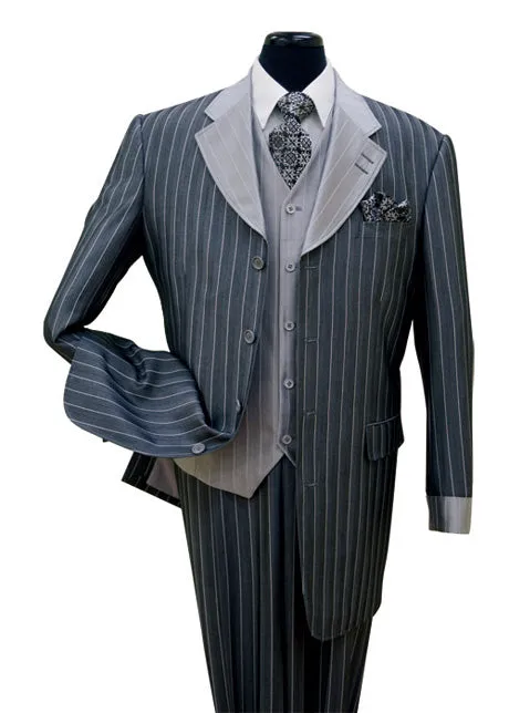 Milano Moda 2911V-NA Mens Suit