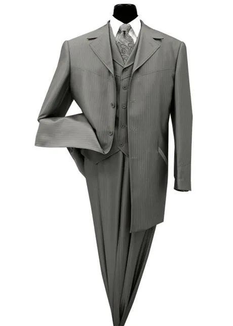 Milano Moda 2912V-CH Mens Suit