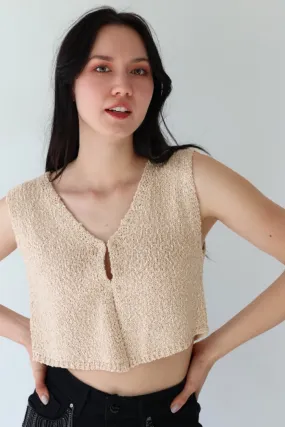 V-Neck Hook Knit Vest