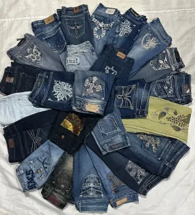 Y2K Women Flared Jeans, 25 Pieces